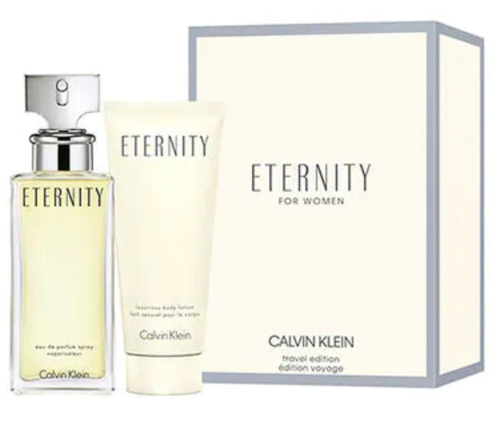 ETERNITY Eau De Parfum Spray 3.3oz/Body Lotion 3.4oz women
