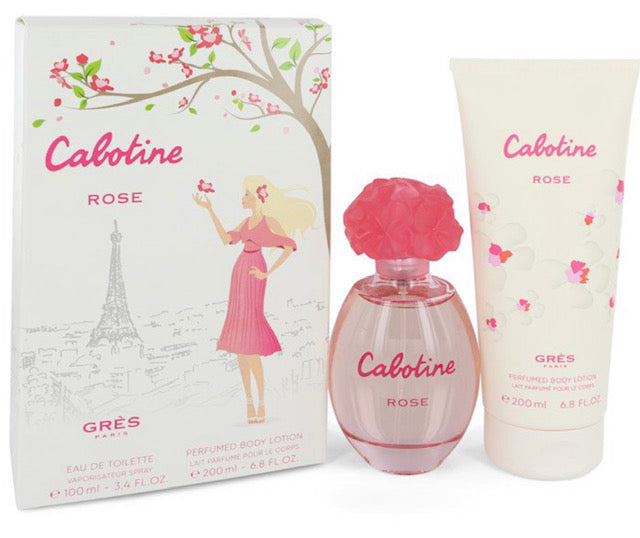 CABOTINE ROSE Eau De Toilette Spray 3.4oz/Perfumed Body Lotion 6.8oz