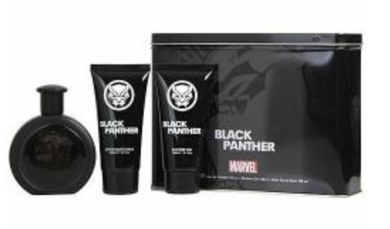 BLACK PANTHER Eau De Toilette Spray 3.4oz/Shower Gel+After Shave Balm 3.4oz