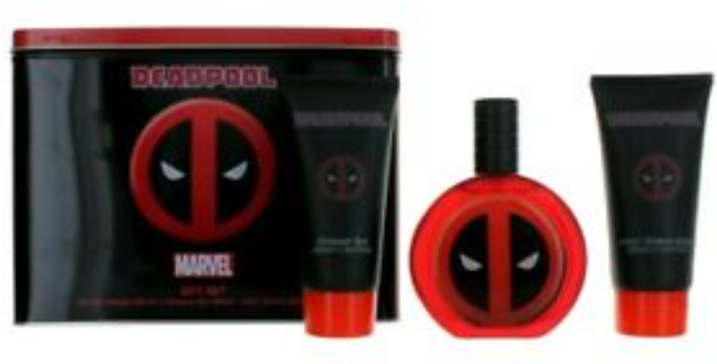 DEADPOOL Eau De Toilette Spray 3.4oz/Shower Gel+After Shave Balm 3.4oz