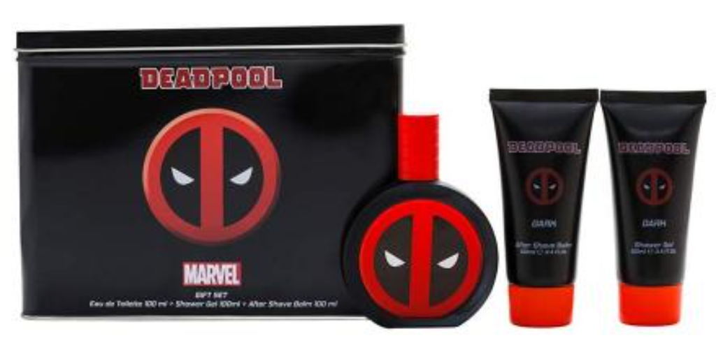 DEADPOOL DARK Eau De Toilette Spray 3.4oz/Shower Gel+After Shave Balm 3.4oz