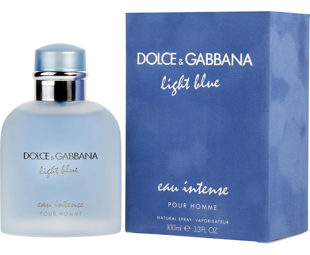 DOLCE & GABBANA LIGHT BLUE EAU INTENSE Eau De Parfum Spray 3.3oz men